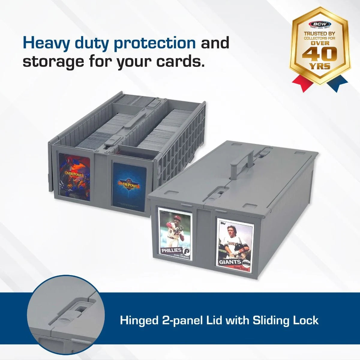 BCW 1,600 Ct. Card Bin - Grey