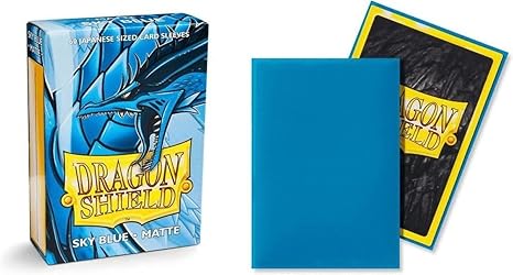 Dragon Shield Japanese Size Sky Blue Matte Sleeves 60 ct