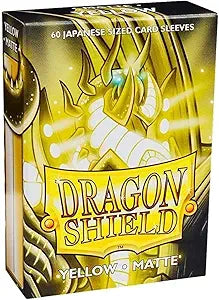 Dragon Shield Japanese Size Matte Sleeves Yellow 60 ct