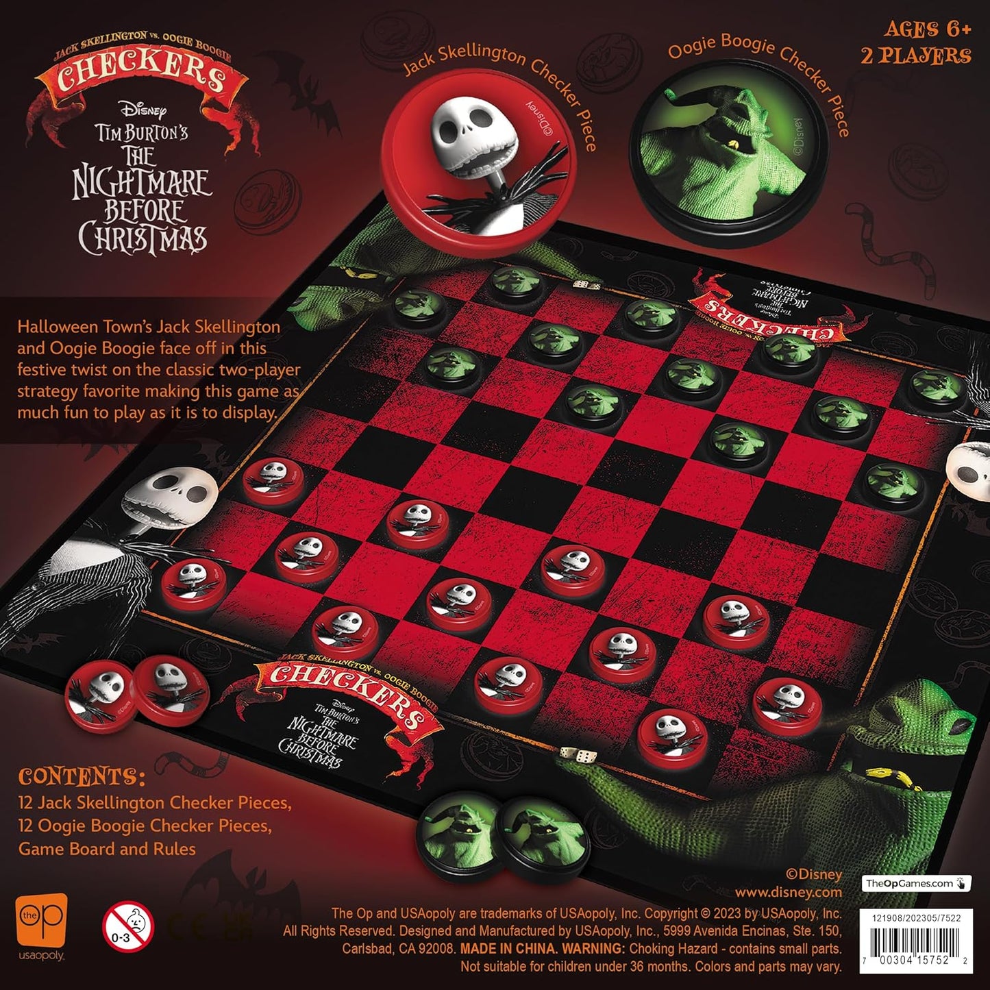 Nightmare Before Christmas Checkers