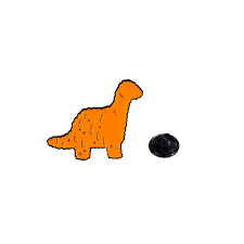Enamel Pin: Brontosaurus Chicken Nuggie