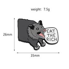 Enamel Pin: Eat the Rich