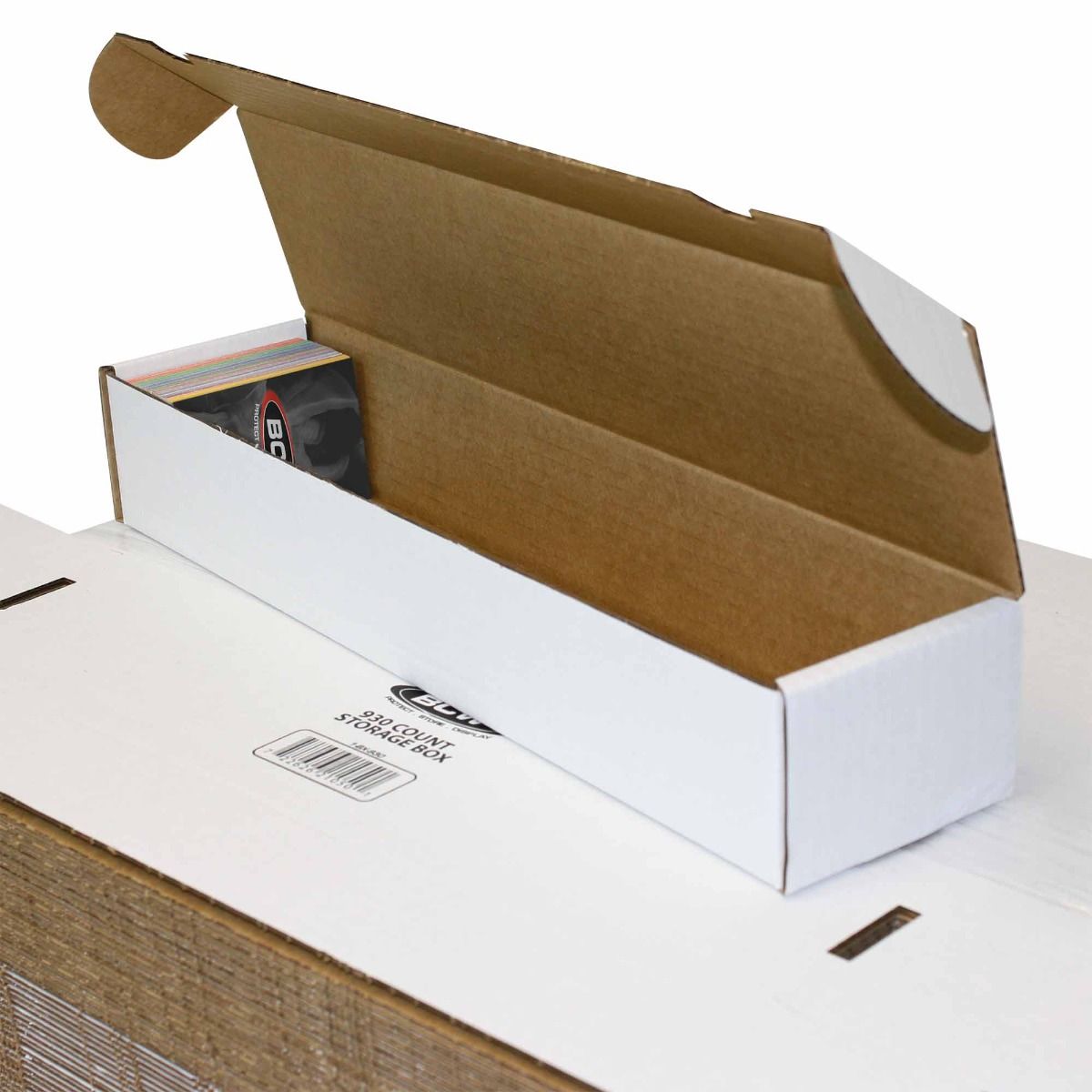 BCW 930 Count Card Storage Box w/ Flip Lid - Cardboard