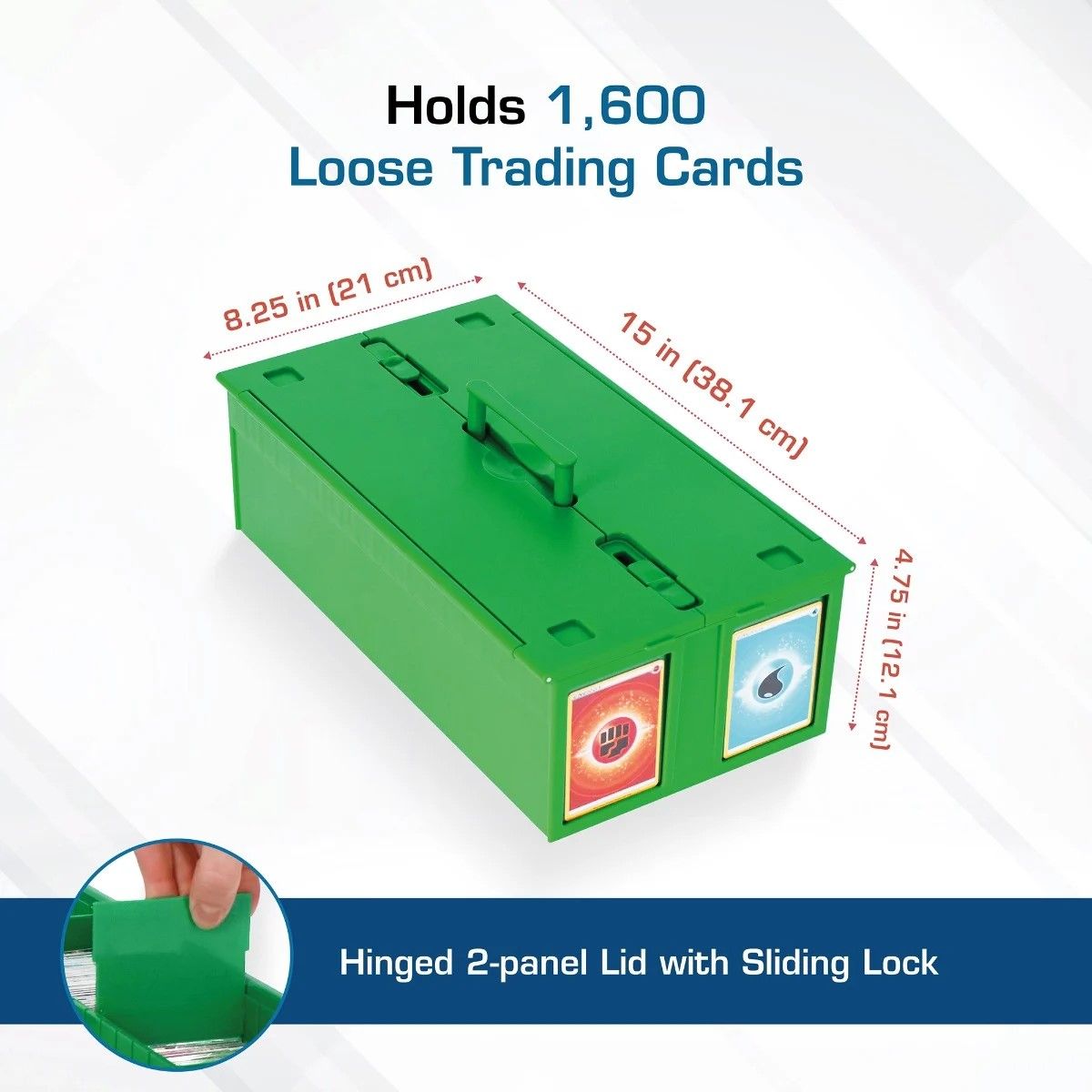 BCW 1,600 Ct. Card Bin - Green