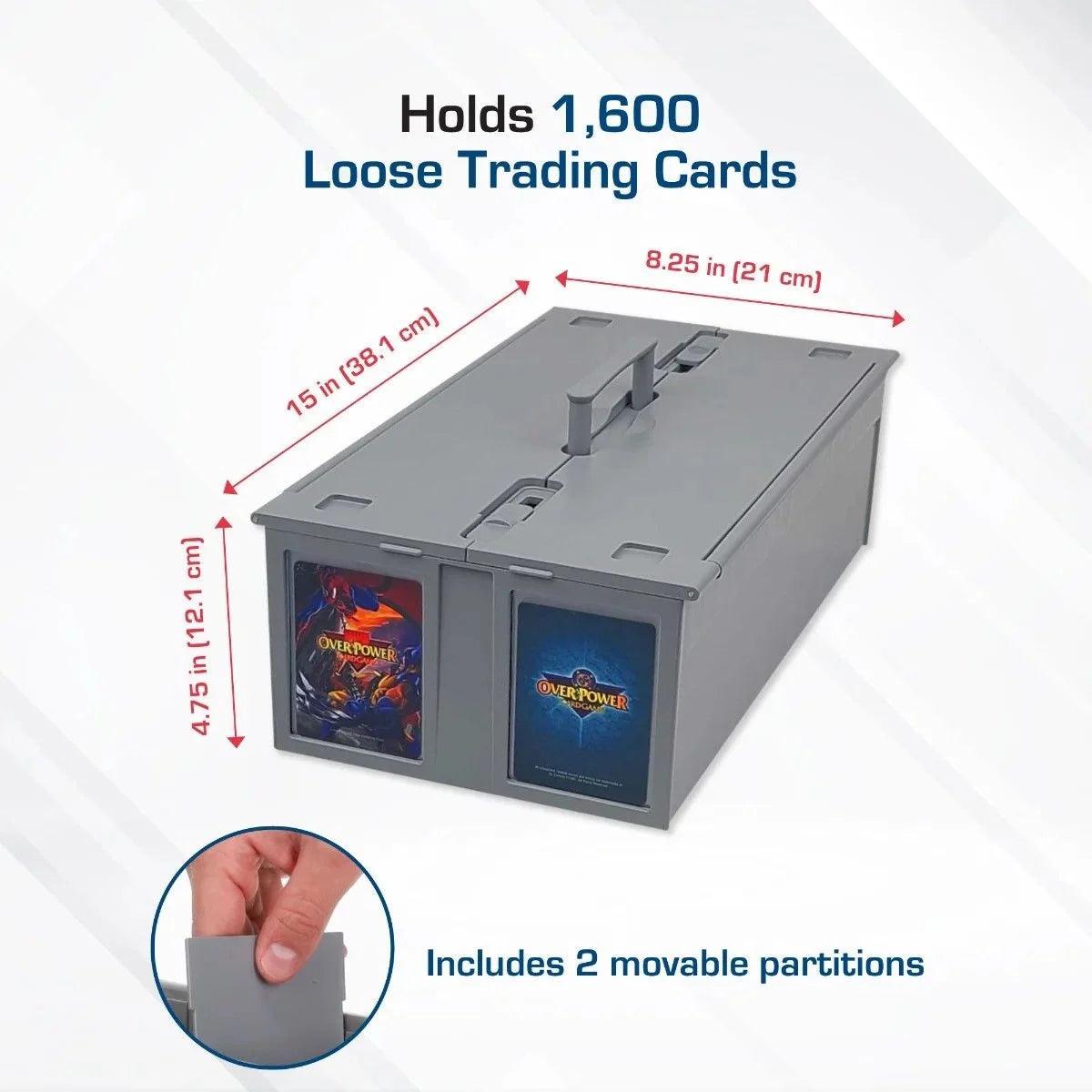 BCW 1,600 Ct. Card Bin - Grey