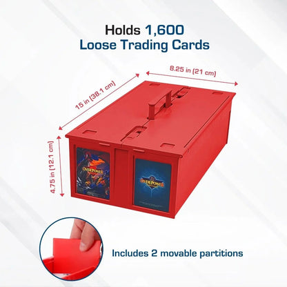 BCW 1600 Ct. Card Bin - Red