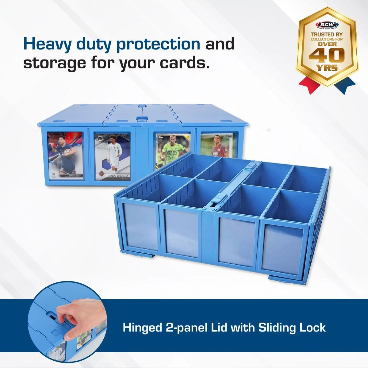 BCW 3,200 Ct. Card Bin - Blue