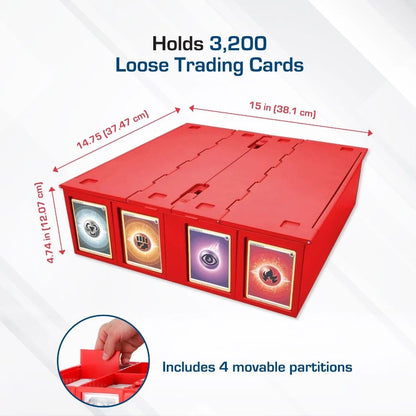 BCW 3,200 Ct. Card Bin - Red