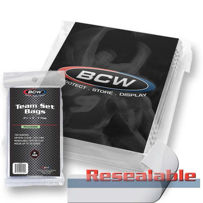 BCW Team Bags - Resealable