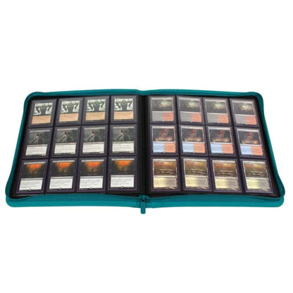 BCW Z-Folio 12 Pocket Zip Binder - Teal