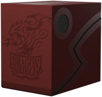 Dragon Shield Double Shell Deck Box - Blood Red/Black
