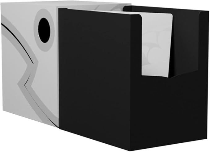 Dragon Shield Double Shell Deck Box - Ashen White/Black