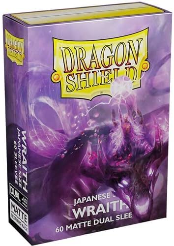 Dragon Shield Japanese Size Matte Dual Sleeves Wraith 60 ct