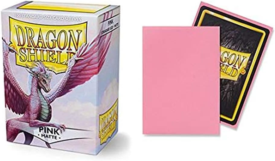 Dragon Shield Standard Size Pink Matte Sleeves