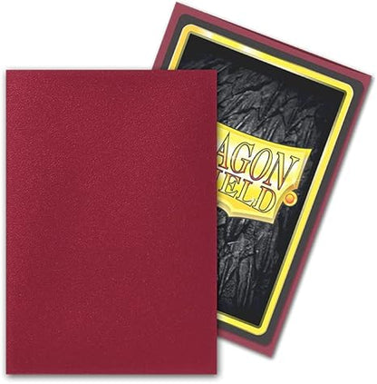 Dragon Shield Japanese Size Blood Red Matte Sleeves 60 ct