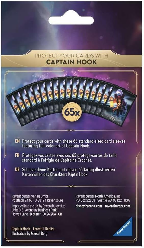 Disney Lorcana Art Sleeves - Captain Hook