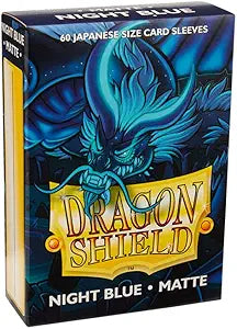 Dragon Shield Japanese Size Night Blue Matte Sleeves 60 ct
