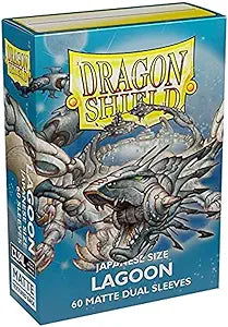 Dragon Shield Japanese Size Matte Dual Sleeves Lagoon 60 ct