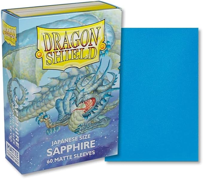 Dragon Shield Japanese Size Matte Sleeves Sapphire 60 ct