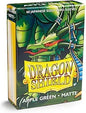 Dragon Shield Japanese Size Apple Green Matte Sleeves 60 ct