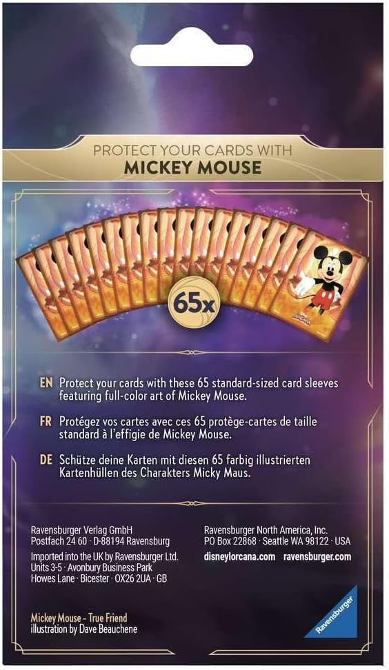 Disney Lorcana Art Sleeves - Mickey Mouse