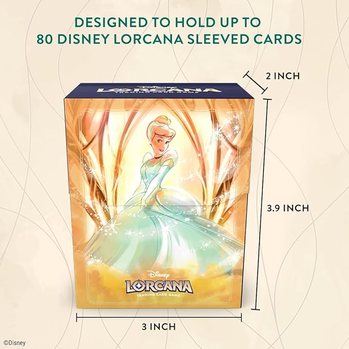 Lorcana Archazia's Island 80 Card Deck Case - Cinderella