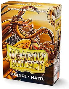 Dragon Shield Japanese Size Orange Matte Sleeves 60 ct
