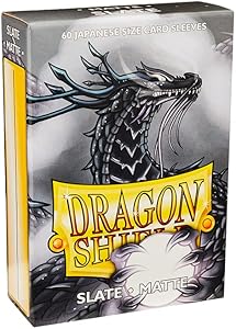 Dragon Shield Japanese Size Slate Matte Sleeves 60 ct