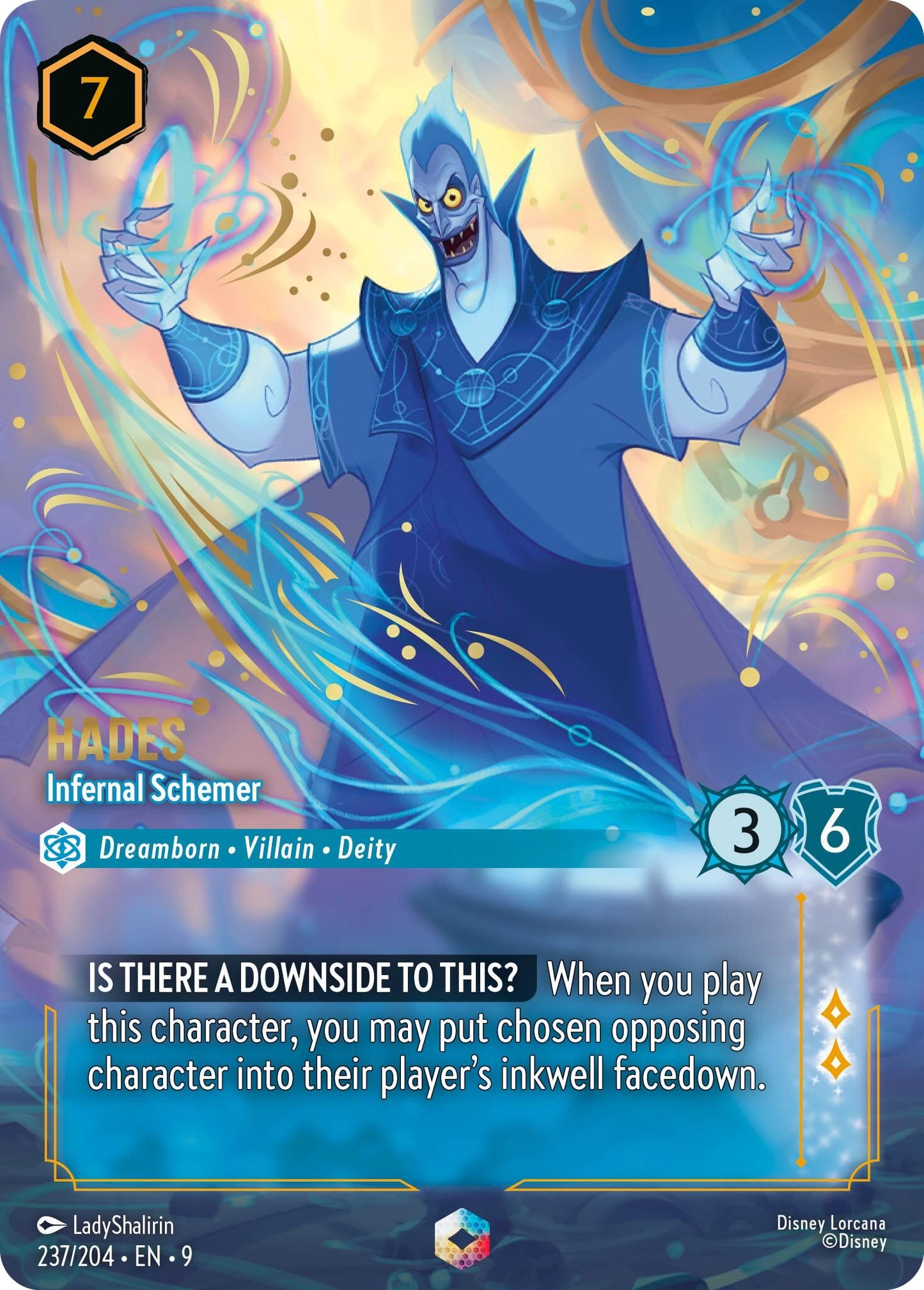 Hades - Infernal Schemer (Enchanted) (237/204) [Fabled]