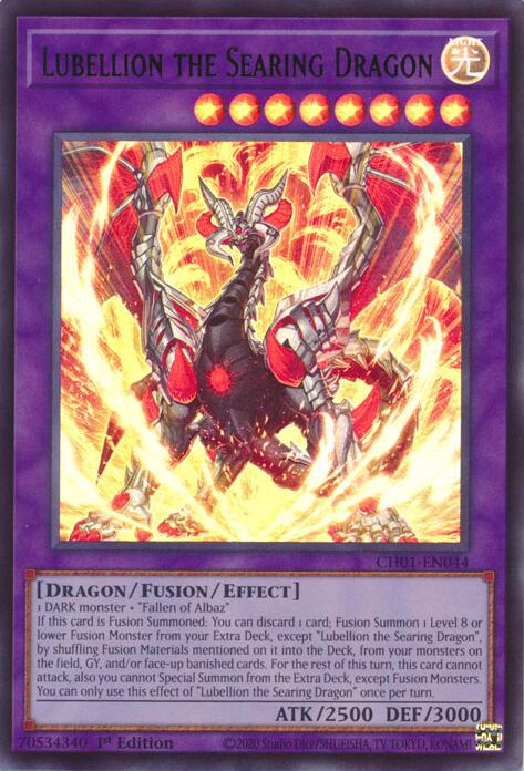 Lubellion the Searing Dragon [CH01-EN044] Ultra Rare