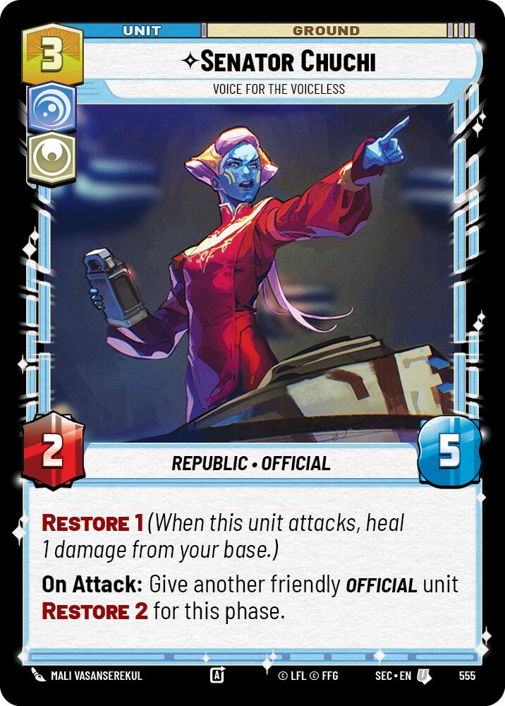 Senator Chuchi - Voice for the Voiceless (Foil) (555) (555) [Secrets of Power]
