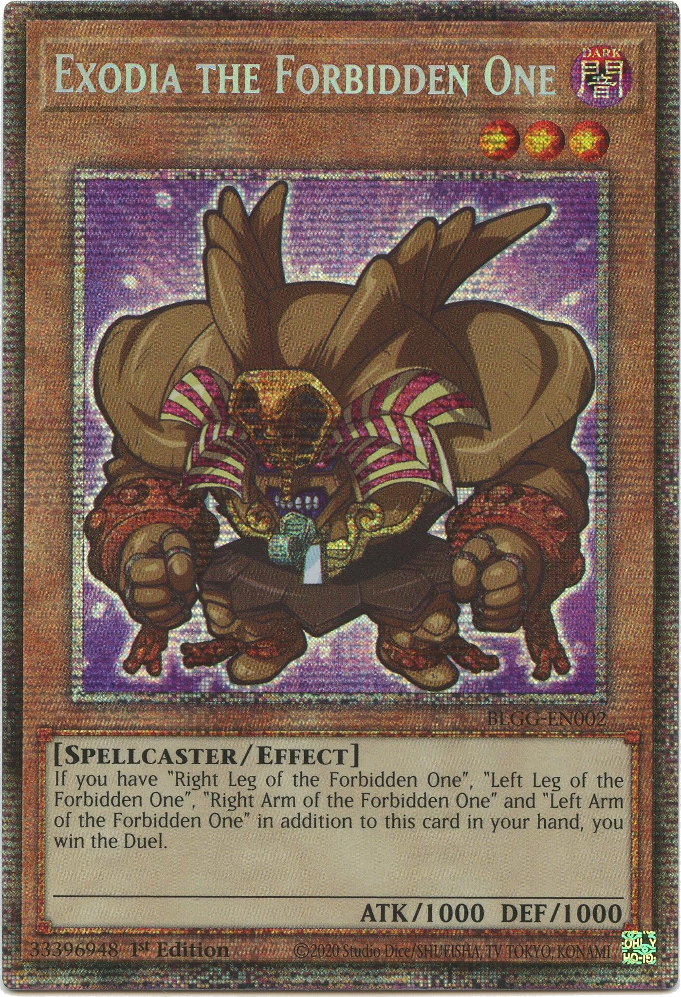 Exodia the Forbidden One (Starlight Rare) [BLGG-EN002] Starlight Rare