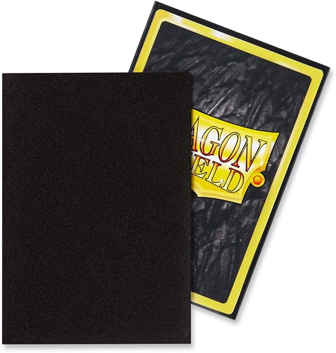 Dragon Shield Japanese Size Black Matte Sleeves 60 ct