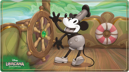 Lorcana Playmat: Mickey Mouse - True Friend (Steamboat Willie)