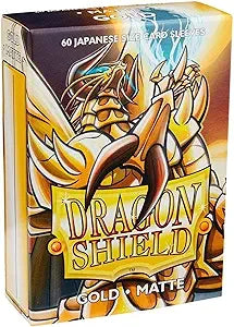 Dragon Shield Japanese Size Gold Matte Sleeves 60 ct