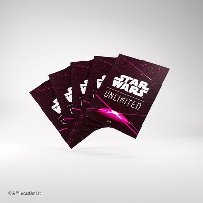 Star Wars Unlimited Premium Art Sleeves - Card Back Magenta
