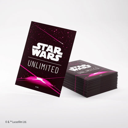 Star Wars Unlimited Premium Art Sleeves - Card Back Magenta