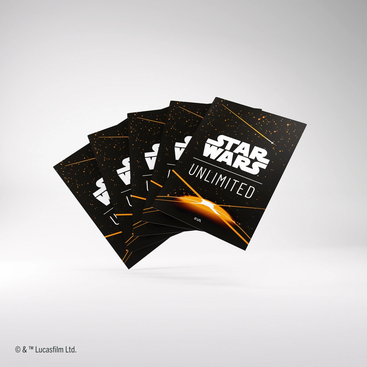 Star Wars Unlimited Premium Art Sleeves - Card Back Orange