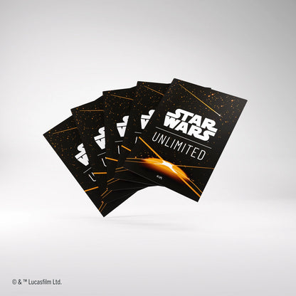 Star Wars Unlimited Premium Art Sleeves - Card Back Orange