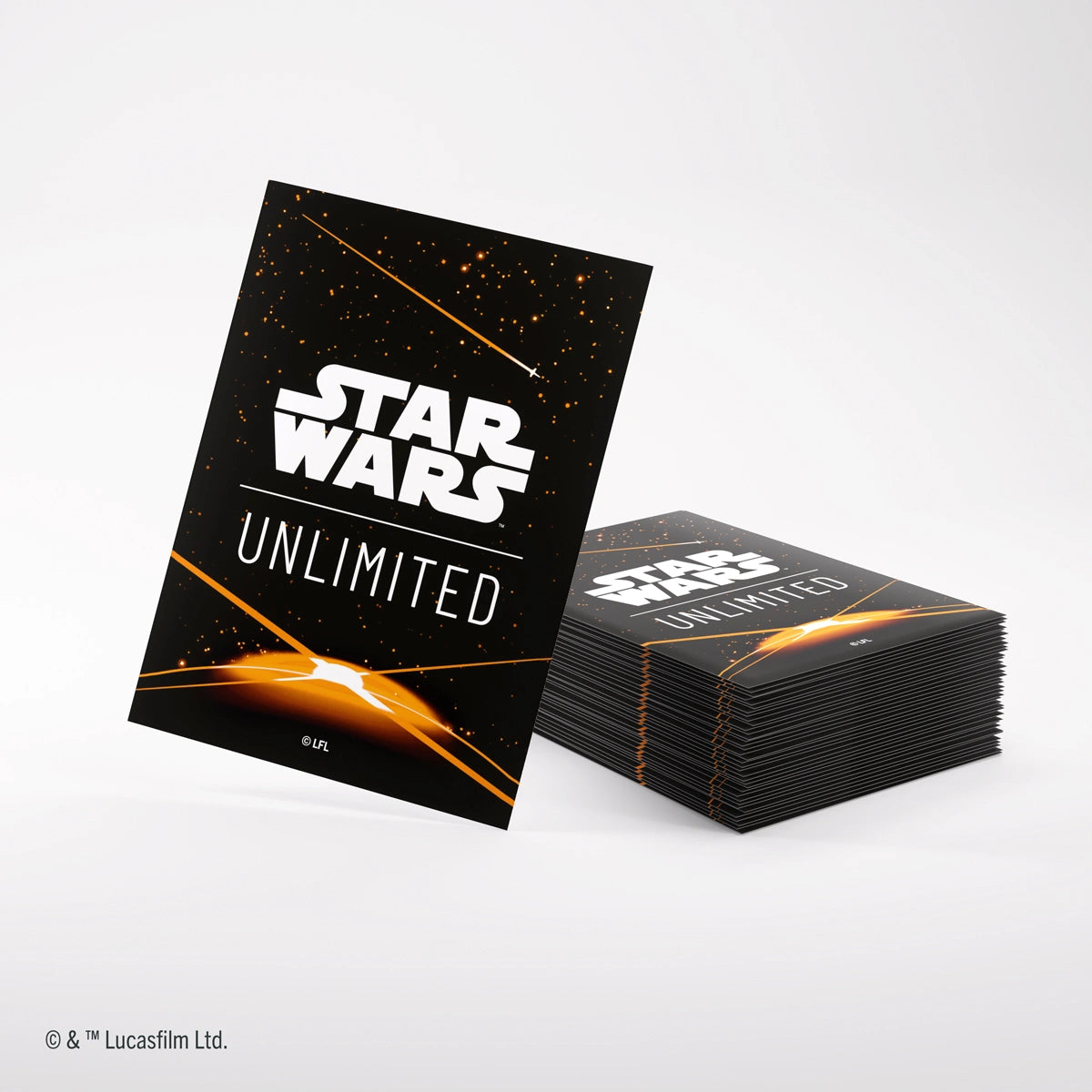 Star Wars Unlimited Premium Art Sleeves - Card Back Orange