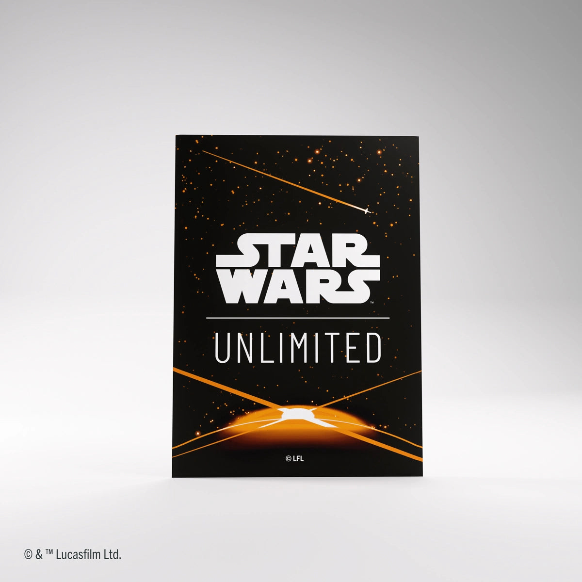 Star Wars Unlimited Premium Art Sleeves - Card Back Orange