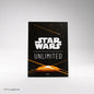 Star Wars Unlimited Premium Art Sleeves - Card Back Orange