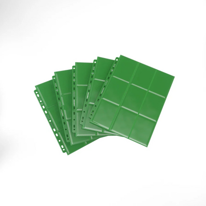 Gamegenic 18-Side Loading Pocket Pages 10 count (Green)