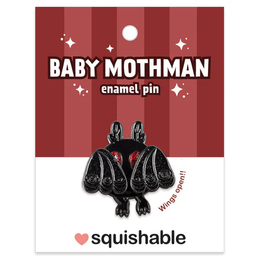 Squishable Enamel Pin Baby Mothman