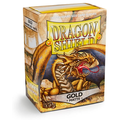 Dragon Shield Gold Matte Sleeves Standard 100ct