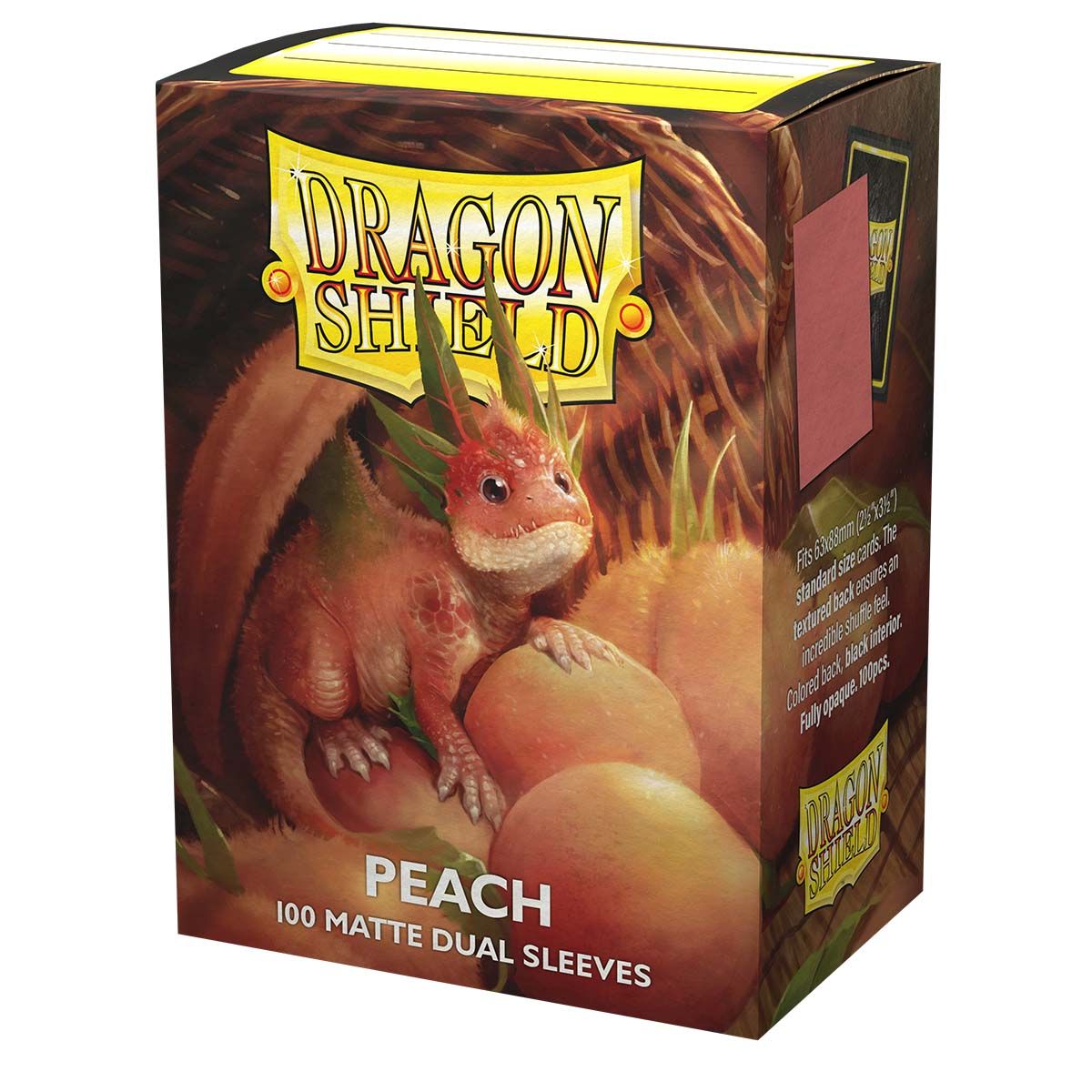 Dragon Shield Peach Matte Dual Sleeves Standard 100 ct