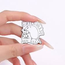 Enamel Pin: Eat Cheese and Sin