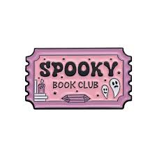 Enamel Pin: Spooky Book Club Ticket