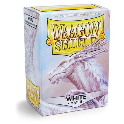 Dragon Shield White Matte Sleeves Standard 100ct