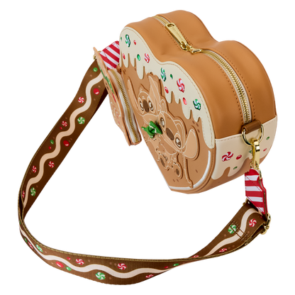 Loungefly Stitch & Angel Gingerbread Crossbody Bag